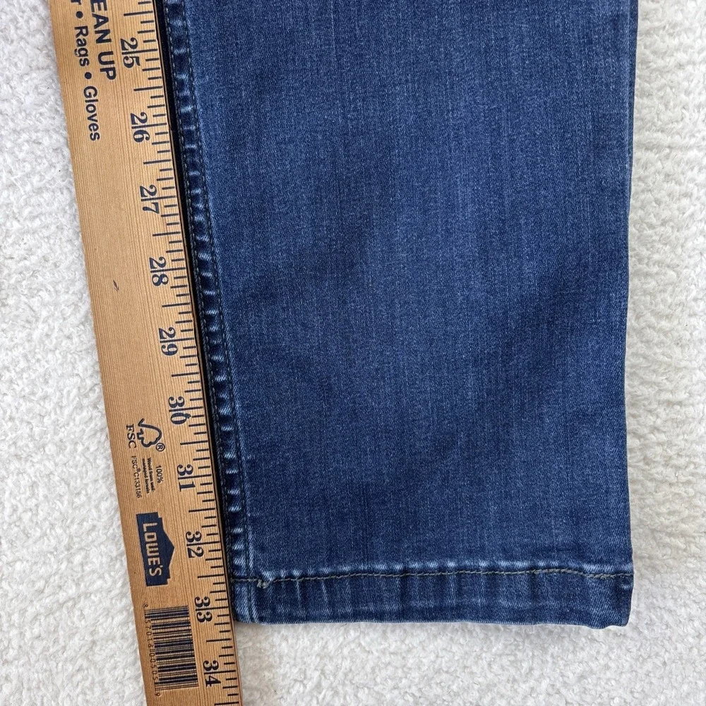 MUGSY Mens 'Fultons' Jeans Size 34/34 Blue Dark Wash Stretch Denim Classic Fit